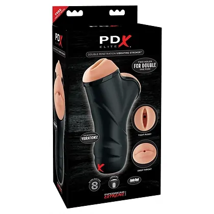 Masturbator Dublu PDX Elite Negru