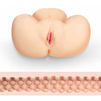 Masturbator Masculin Lovetoy Dublă Penetrare 22,8 cm