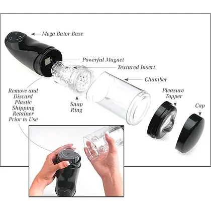 Masturbator Mega-Bator Funduleț Negru