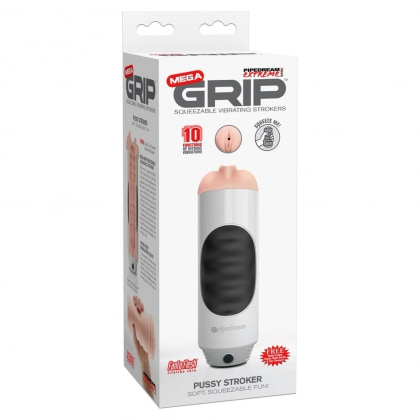 Masturbator Realist Mega Grip cu Vibrații