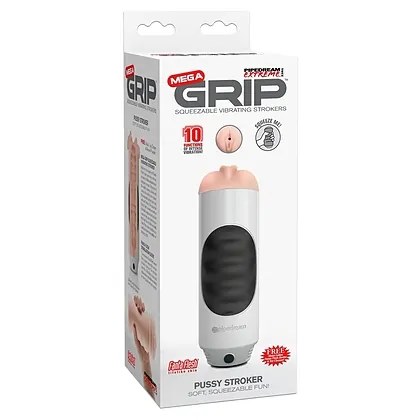 Masturbator Realist Mega Grip cu Vibrații