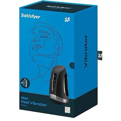 Masturbator Satisfyer Cu Vibrație Pulsație Și Încălzire Negru