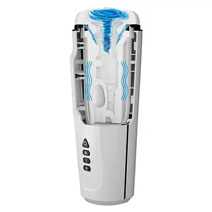 Masturbator Sienna Cu Vibrații Voce Și Sucțiune Alb