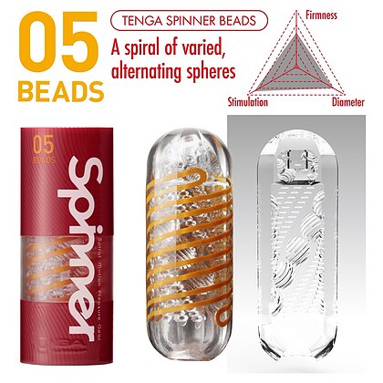 Masturbator Tenga Spinner Mărgeluțe Transparent