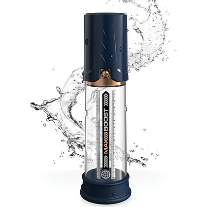 Max Boost – Pompa Masculină Manuală Compactă, Albastră