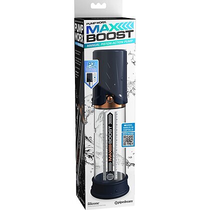 Max Boost – Pompa Masculină Manuală Compactă, Albastru