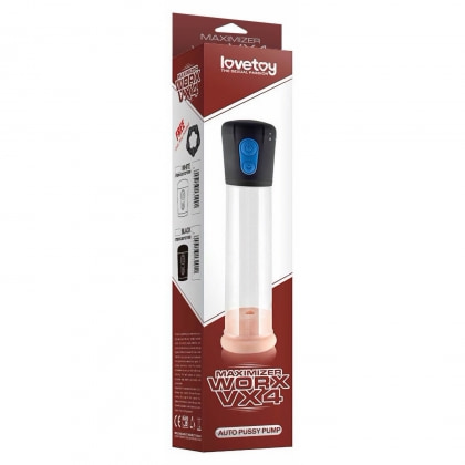 Maximizer VX4 Pompa Vacuum Automată Pentru Stimulare Masculă Transparent