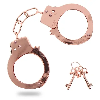 Metal Handcuffs Bronze Auriu