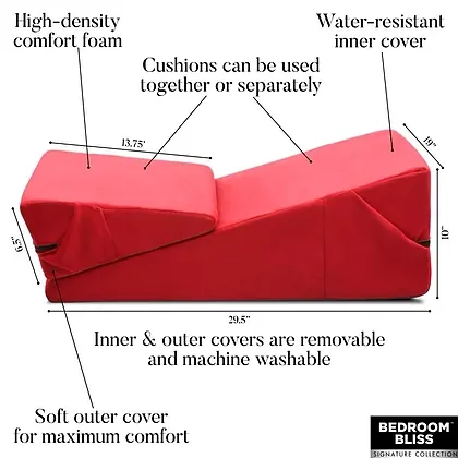 Mistress Lounge Roșu Pernă + Lounger, 20 Poziţii Versatile