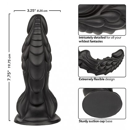 Monster Dong The Martian – 19,75 cm, Negru, silicon Premium