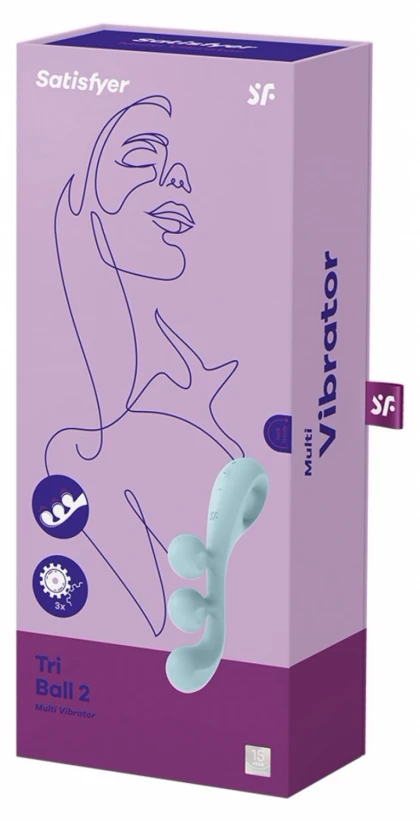 Multi Vibrator Satisfyer Tri Ball 2 Albastru