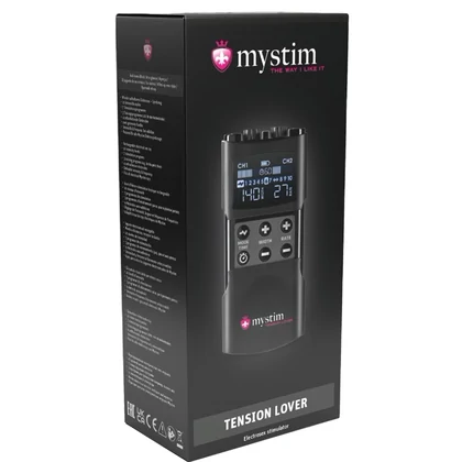 Mystim Tension Lover 2, EStim Reîncărcabil cu 2 Canale Negru
