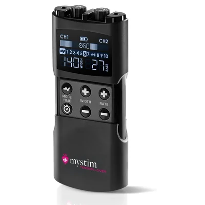Mystim Tension Lover 2, EStim Reîncărcabil cu 2 Canale Negru