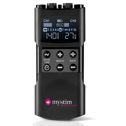 Mystim Tension Lover 2, EStim Reîncărcabil cu 2 Canale Negru
