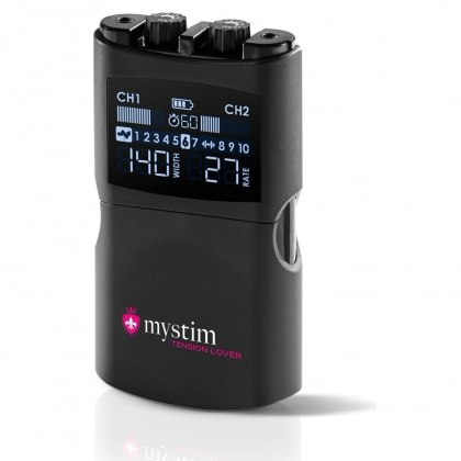 Mystim Tension Lover 2, EStim Reîncărcabil cu 2 Canale Negru