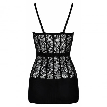 Neglijeu Damă Obsessive D605 Negru XL-2XL