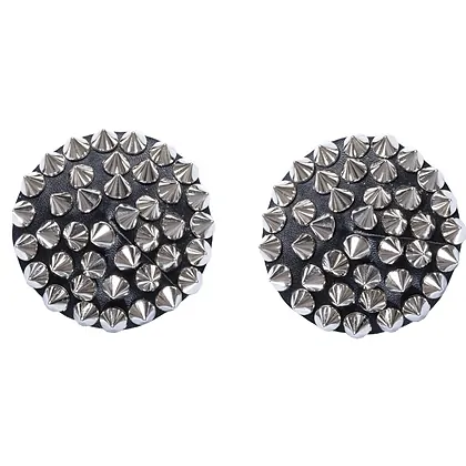 Nipple Stickers Spikes Argintiu
