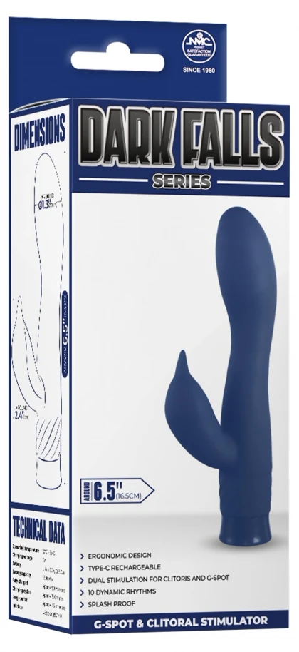 NMC Duo Vibrator 16cm Reîncărcabil 10 Funcții Albastru