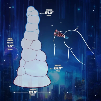 NMC Monster 19 cm – Dildo Din silicon cu Ventuză Multicolor