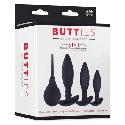 Nmc Set 3în1 Dopuri Progresive + Duș Intim, Discret Negru