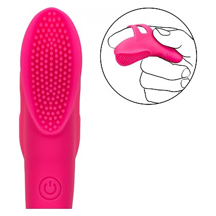 Nubby Vibe Roz – Stimulator Deget 10 Moduri, Reîncărcabil