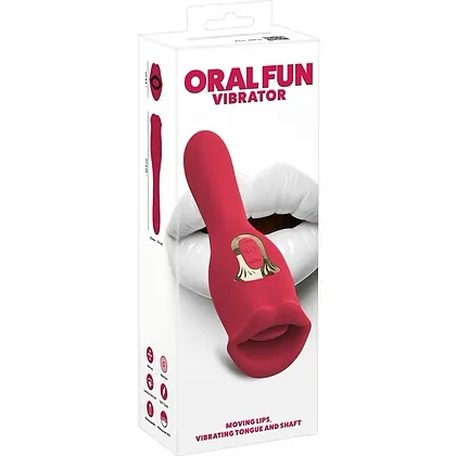 Oral Fun L – Vibrator 2 în 1, 10 Moduri, Reîncărcabil Roz