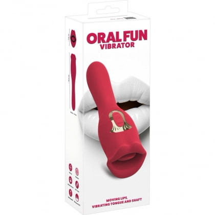 Oral Fun L – Vibrator 2 în 1, 10 Moduri, Reîncărcabil Roz
