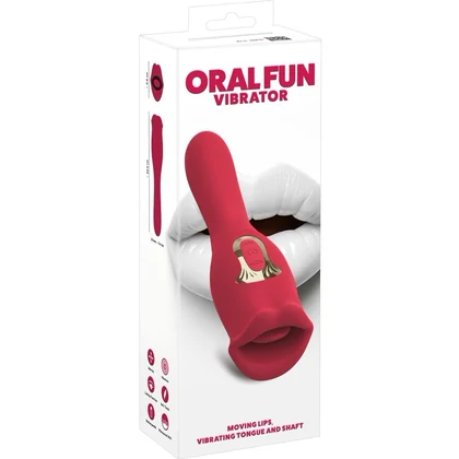 Oral Fun L – Vibrator 2 în 1, 10 Moduri, Reîncărcabil Roz