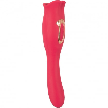 Oral Fun L – Vibrator 2 în 1, 10 Moduri, Reîncărcabil Roz