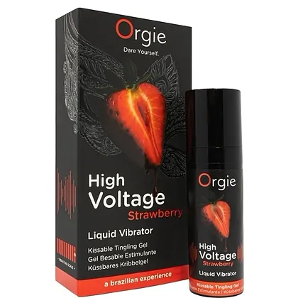 Orgie High Voltage Strawberry - Gel Stimulare 15 ml
