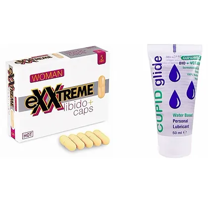 Pachet Capsule eXXtreme Libido 5buc + Cupid Glide