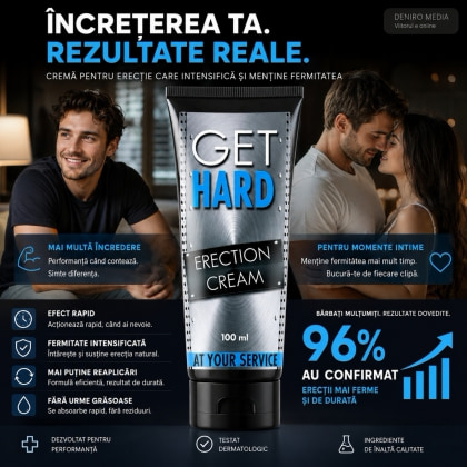 Pachet Cremă Erecție Get Hard 100ml + Spray Stud 100 Original