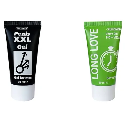 Pachet Gel Ejaculare Precoce Long Love 50ml + Gel Mărirea Penisului Mr XXL Gel 50ml