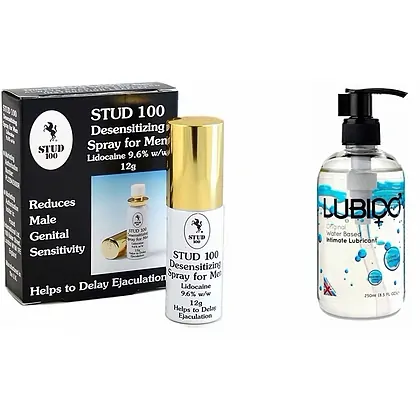 Pachet Lubrifiant Lubido 250ml + Spray Stud 100 Original