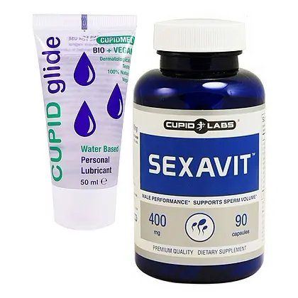 Pachet Promo Sexavit Potență 90 capsule + Lubrifiant Bio Cupid Glide