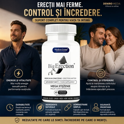 Pastile BigErection Pentru Erecții Puternice 60buc