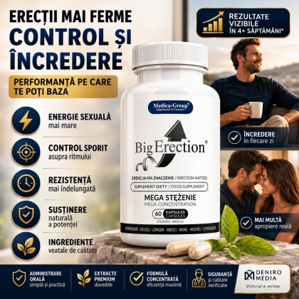 Pastile BigErection Pentru Erecții Puternice 60buc