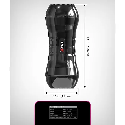 PDX Extreme - Masturbator Dublu 2 Capete, Auto-lubrifiere