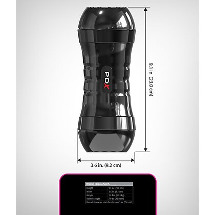 PDX Extreme - Masturbator Dublu 2 Capete, Auto-lubrifiere