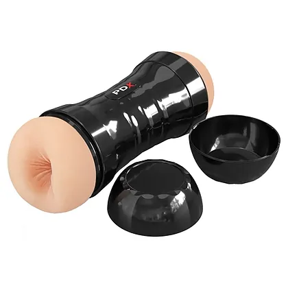 PDX Extreme - Masturbator Dublu 2 Capete, Auto-lubrifiere