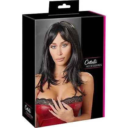 Perucă Cottelli Collection Long Black Wig