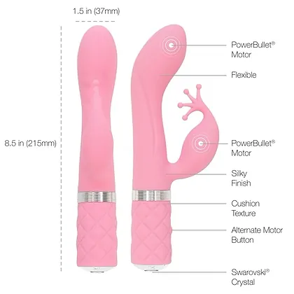 Pillow Talk Rabbit Vibrator Obraznic Roz