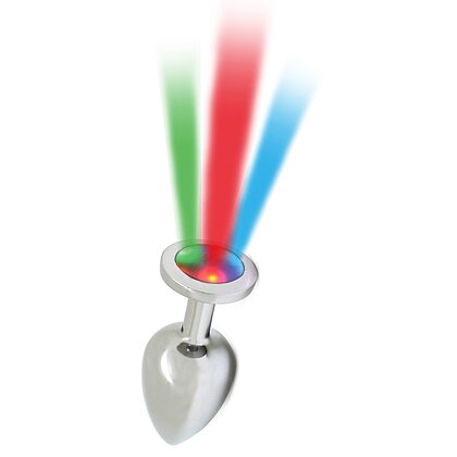 Pisa Anal Plug with LED Lights Gri