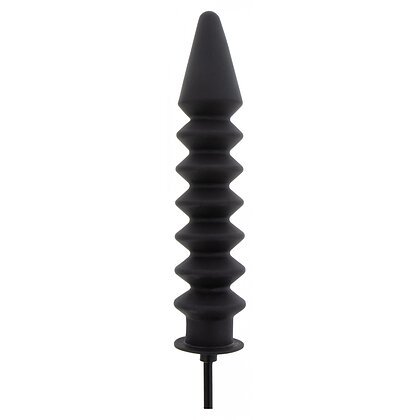 Plug Anal Gonflabil Hidden Desire — Striații Negru 28cm