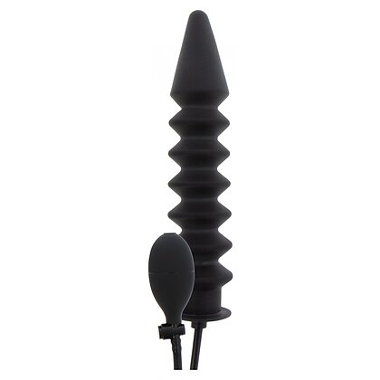 Plug Anal Gonflabil Hidden Desire — Striații Negru 28cm