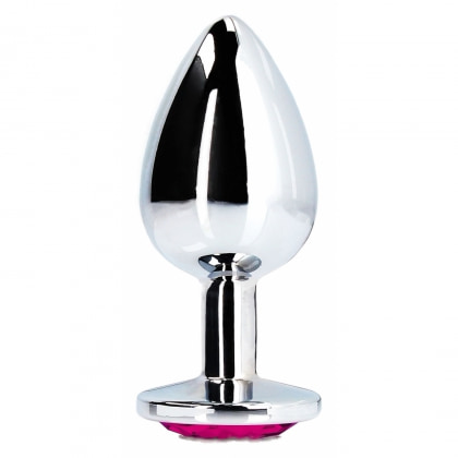 Plug Anal Heart Gem Medium Argintiu