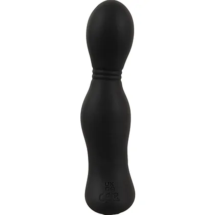 Plug Anal RC 2 Funcții, Rotativ și Vibrant Negru