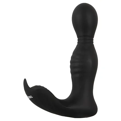 Plug Anal RC 2 Funcții, Rotativ și Vibrant Negru