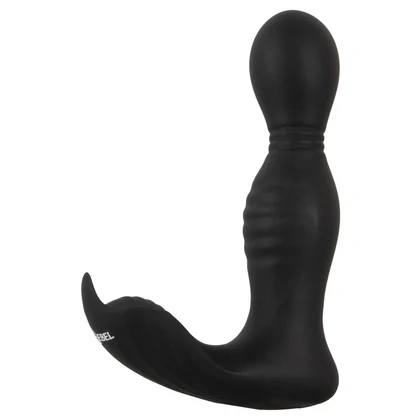 Plug Anal RC 2 Funcții, Rotativ și Vibrant Negru