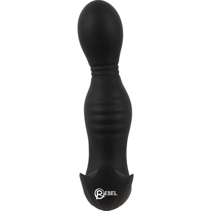 Plug Anal RC 2 Funcții, Rotativ și Vibrant Negru